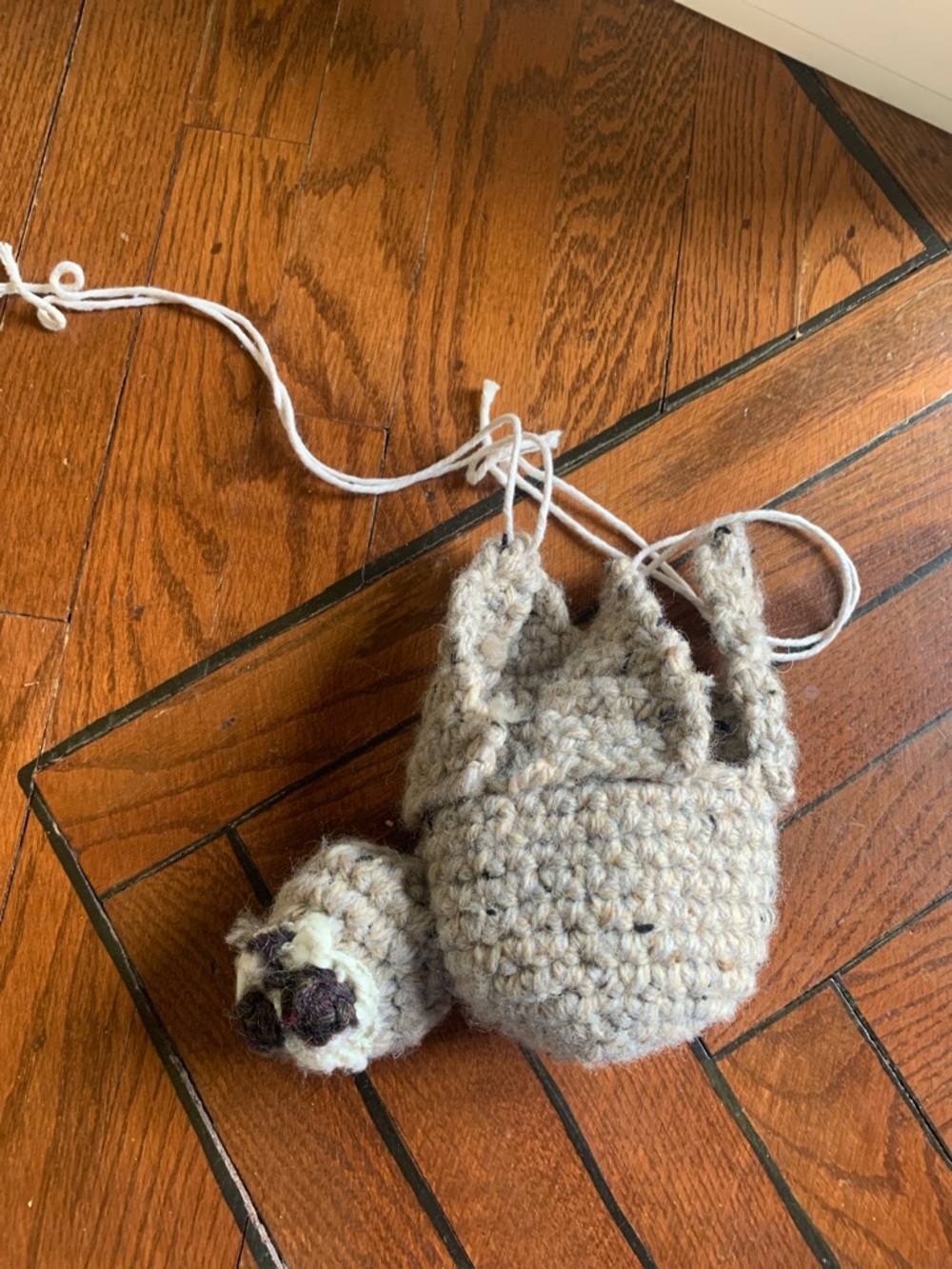 Cute Crochet Sloth Plant Hanger/Hanging Planter/Knick Knack Holder (Handmade)